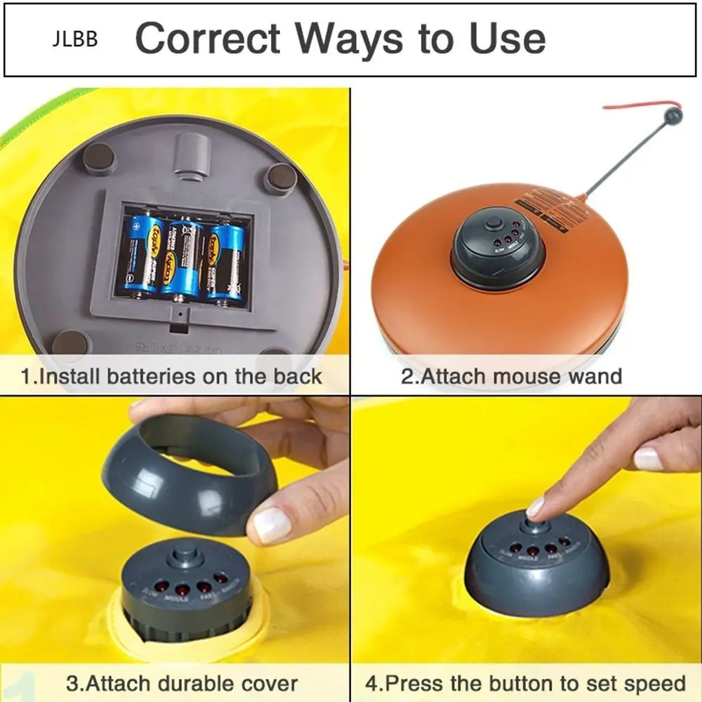 Fabric Material Interactive Cat Chew Resistant Feather Attachment Electronic Cat Self Entertaining Move Mouse Design
Fabric Material Interactive Cat Chew Resistant Feather Attachment Electronic Cat Self Entertaining Move Mouse Design