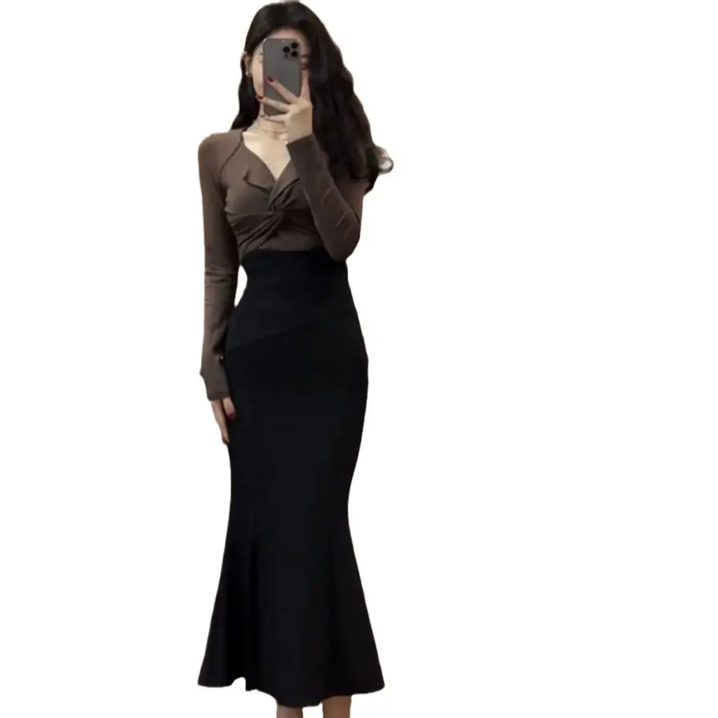 Fleece-Lined Fishtail Skirt High Waist Thickened Mid-Length Split Ruffled Hip Skirt for Autumn Winter Irregular Style
Fleece-Lined Fishtail Skirt High Waist Thickened Mid-Length Split Ruffled Hip Skirt for Autumn Winter Irregular Style