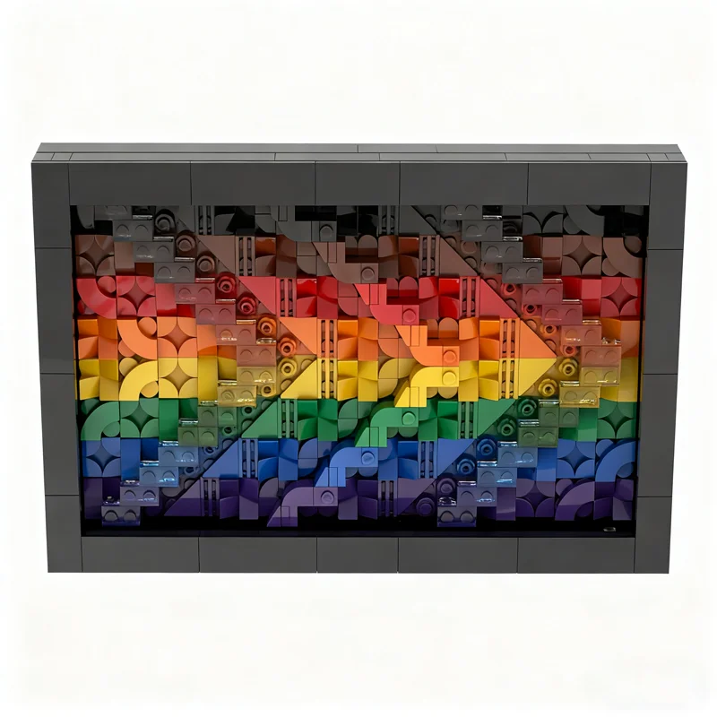 577PCS MOC Creative Model More Color Pride Flag Technology DIY Assembly Building Blocks Display Birthday Gift Decoration Home
577PCS MOC Creative Model More Color Pride Flag Technology DIY Assembly Building Blocks Display Birthday Gift Decoration Home