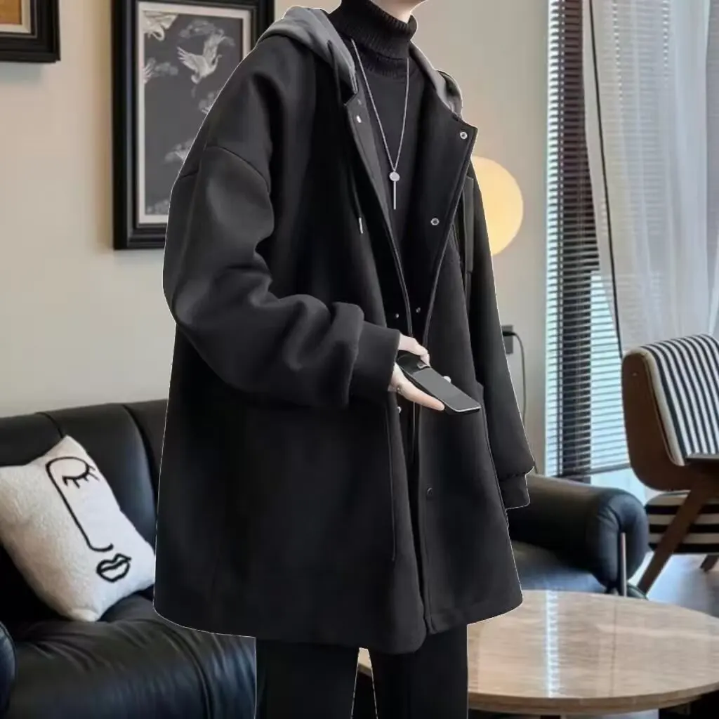 Осенне-зимняя мужская повседневная куртка большого размера из хлопка и шерсти, спортивная уличная одежда с капюшоном в американском стиле
Осенне-зимняя мужская повседневная куртка большого размера из хлопка и шерсти, спортивная уличная одежда с капюшоном в американском стиле