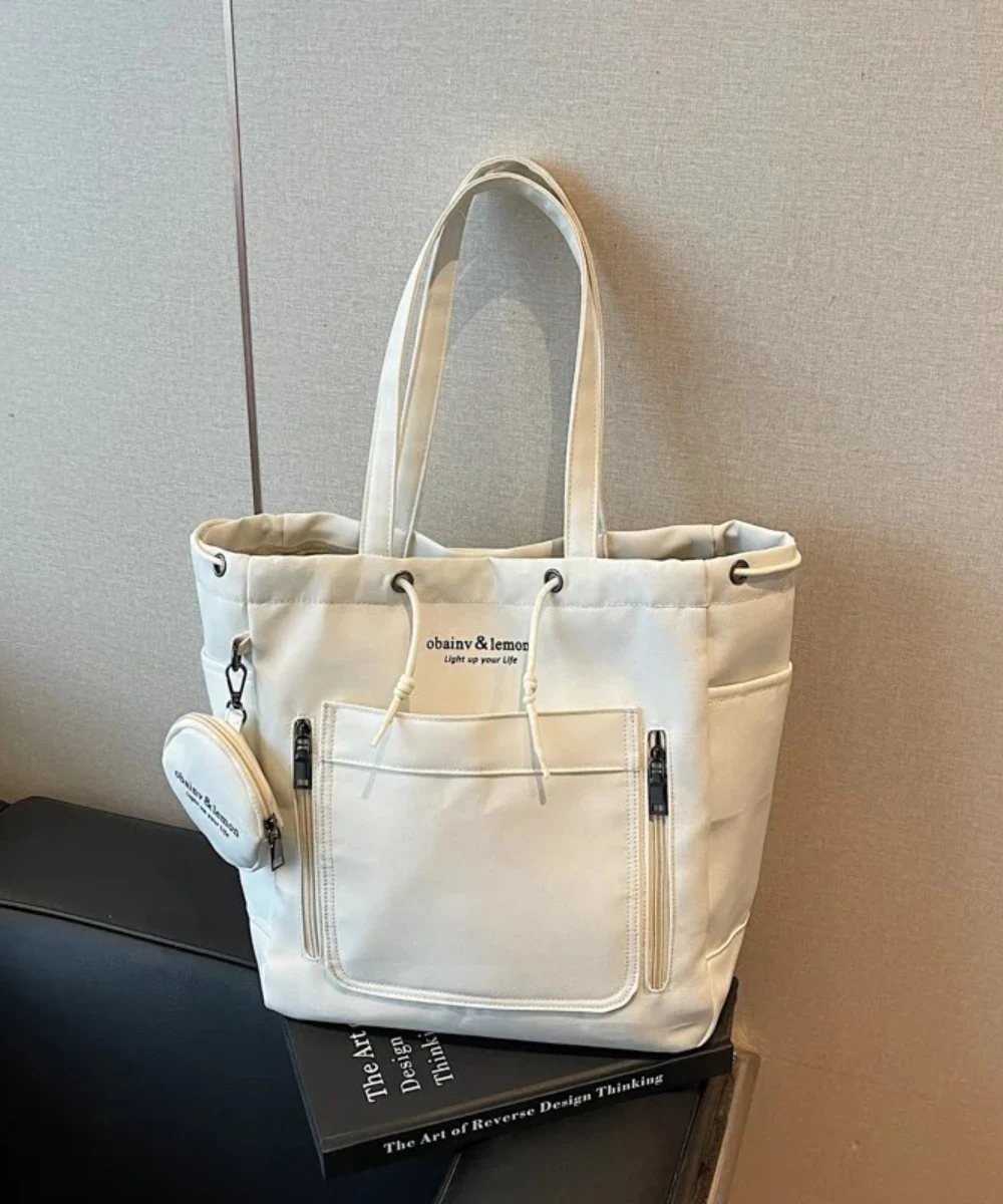 2025 Japanese Drawstring Underarm Bag Spacious Shoulder Tote Minimalist Crossbody Purse for School Work 
2025 Japanese Drawstring Underarm Bag Spacious Shoulder Tote Minimalist Crossbody Purse for School Work