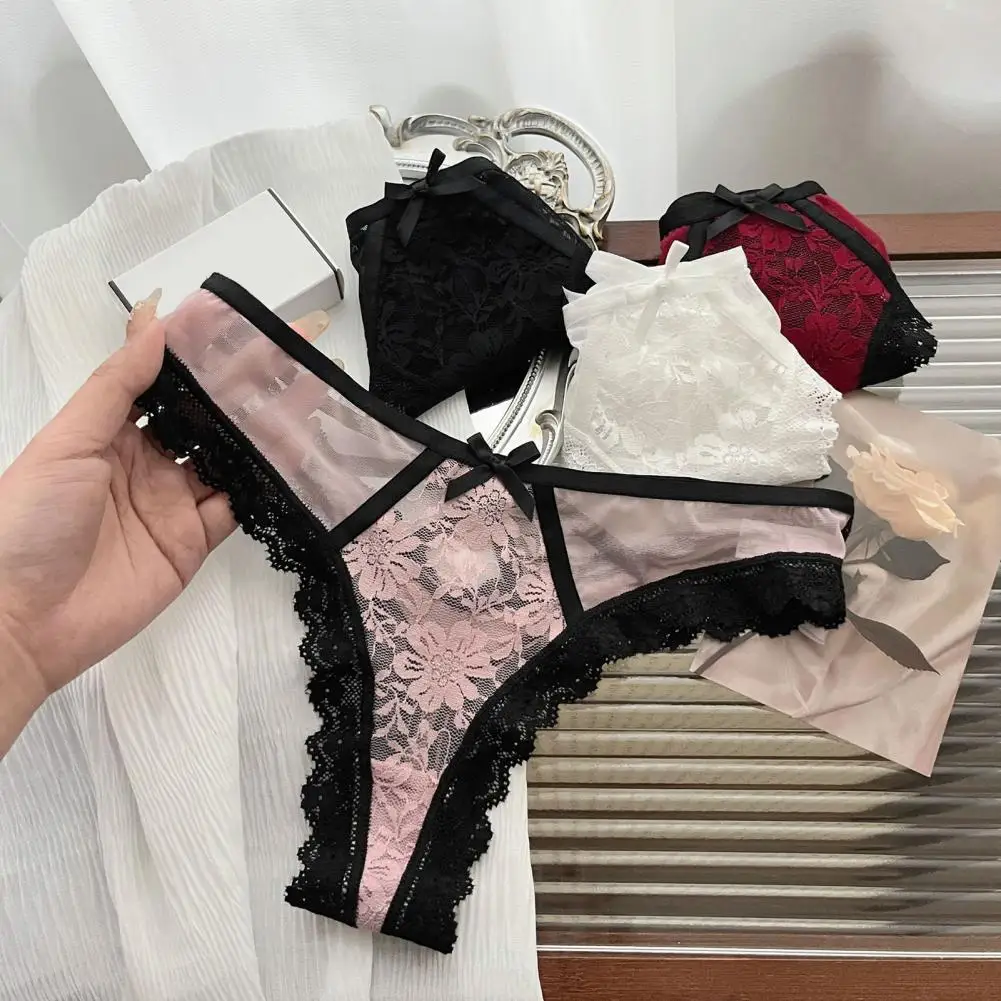 Seamless Lace Thongs for Women Sexy T-back Mid Waist Panties Soft Stretchy Bikini Briefs Breathable No Show Underwear
Seamless Lace Thongs for Women Sexy T-back Mid Waist Panties Soft Stretchy Bikini Briefs Breathable No Show Underwear
