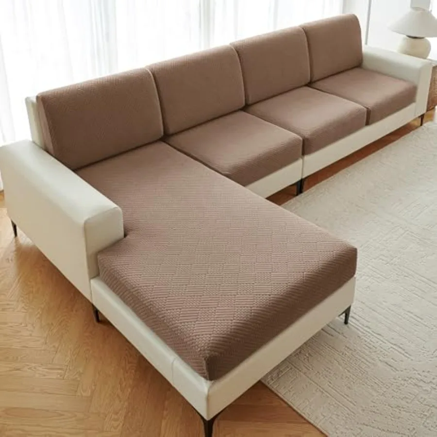Sectional Couch Covers 8 Pieces, Stretch Couch Cushion Covers, L Shaped Washable Sofa Covers for Left/Right Sectional Sofa 4 Ba
Sectional Couch Covers 8 Pieces, Stretch Couch Cushion Covers, L Shaped Washable Sofa Covers for Left/Right Sectional Sofa 4 Ba