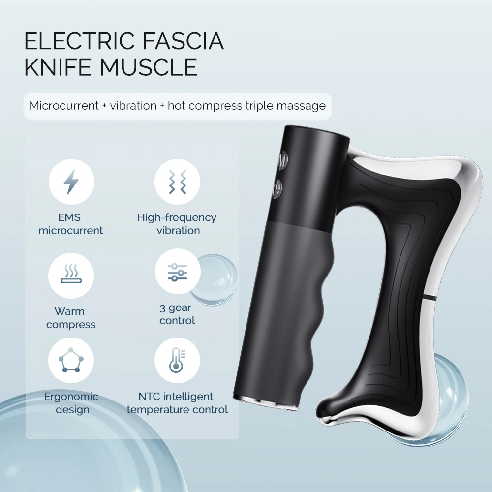 Electric Fascia Knife Vibration Body Massager 10500RPM high vibration massage Massager Warm Body Lifting Blade Comb Massage Tool
Electric Fascia Knife Vibration Body Massager 10500RPM high vibration massage Massager Warm Body Lifting Blade Comb Massage Tool