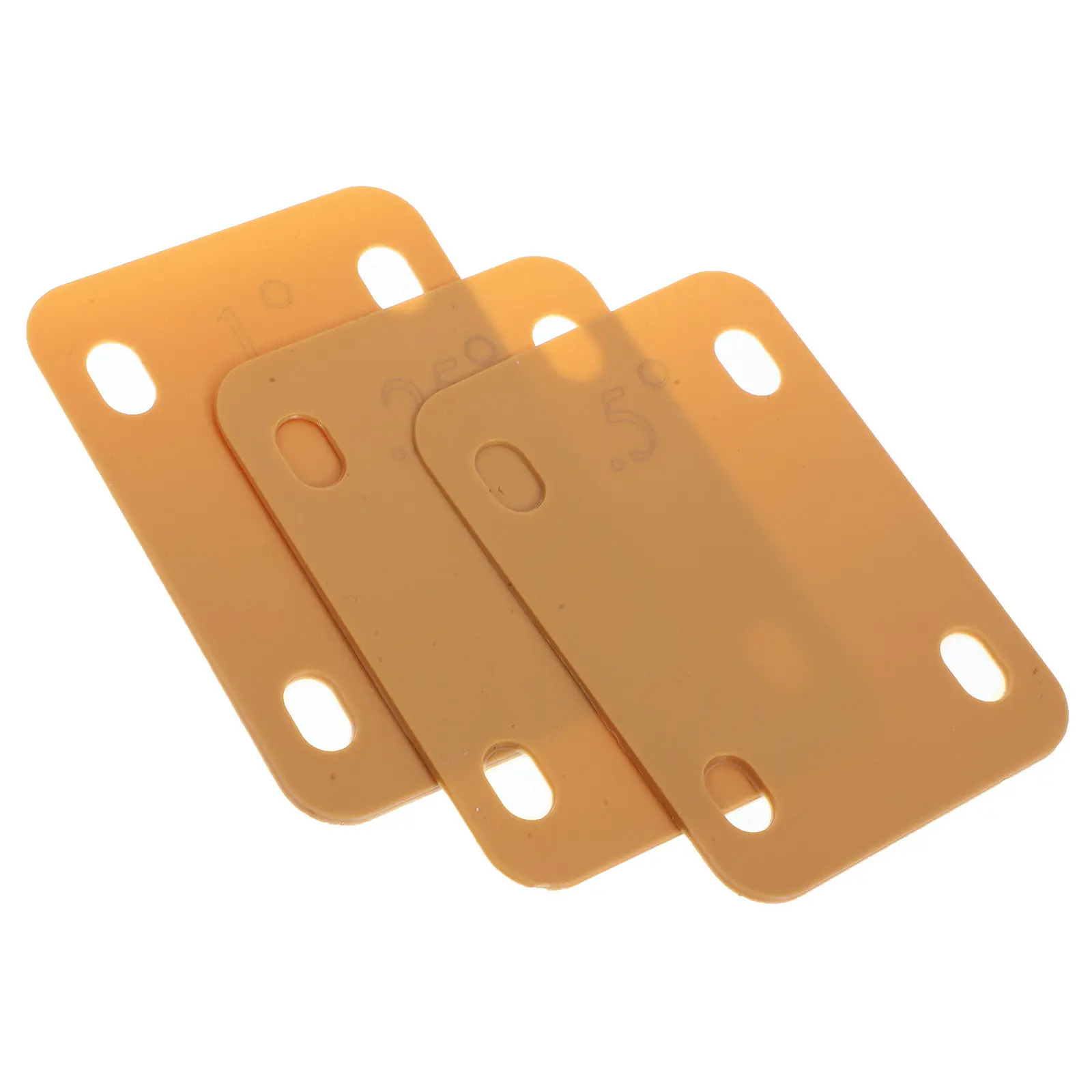 3 шт. пластиковых регулируемых прокладок для увеличения высоты грифа гитары и бас-гитары, подкладки для грифа гитары
3 шт. пластиковых регулируемых прокладок для увеличения высоты грифа гитары и бас-гитары, подкладки для грифа гитары