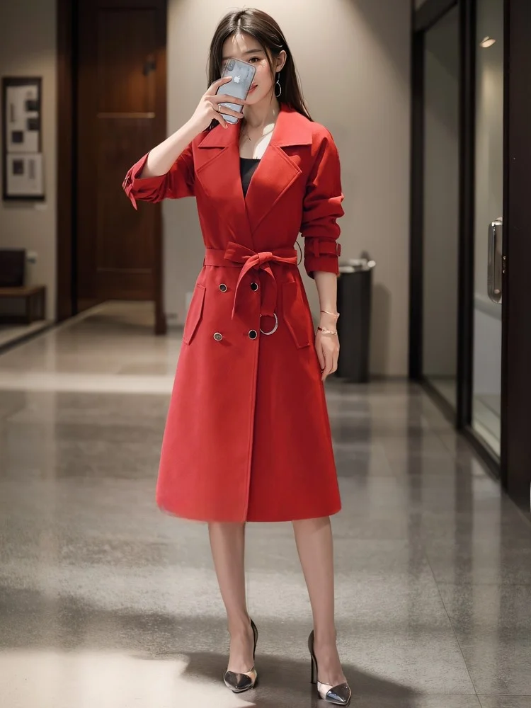plus Size Red Wedding Dress Coat Long Sleeve Double Breasted Thick Polyester Fiber Commuter Style over Knee Coat for Women
plus Size Red Wedding Dress Coat Long Sleeve Double Breasted Thick Polyester Fiber Commuter Style over Knee Coat for Women