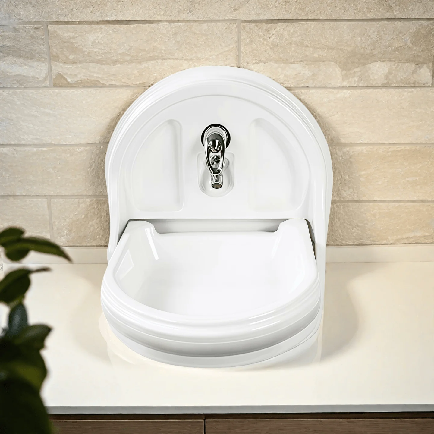 Space-Saving Folding Sink for RV Camper Wall-Mounted White Acrylic Washbasin with Tap
Space-Saving Folding Sink for RV Camper Wall-Mounted White Acrylic Washbasin with Tap