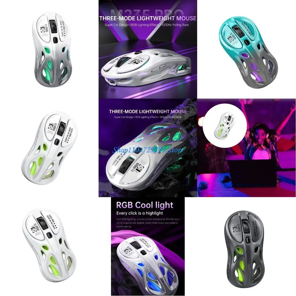 Y2GD RGBs Three Mode Cord 2.4G Bluetooth-compatible Wireless Mouse Adjustable Up to 4800DPI
Y2GD RGBs Three Mode Cord 2.4G Bluetooth-compatible Wireless Mouse Adjustable Up to 4800DPI