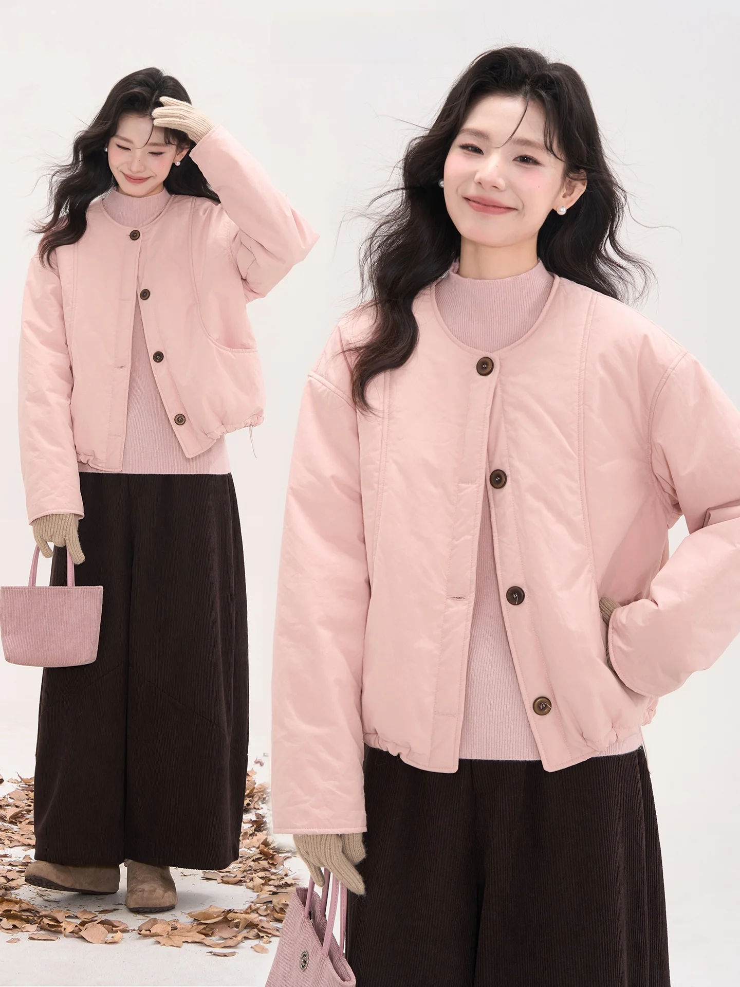 Pink Cotton Jaet Lightweight Women's Sle Heme Bubble Dr Design Casual Commute round Ne Single Button Long Sve
Pink Cotton Jaet Lightweight Women's Sle Heme Bubble Dr Design Casual Commute round Ne Single Button Long Sve