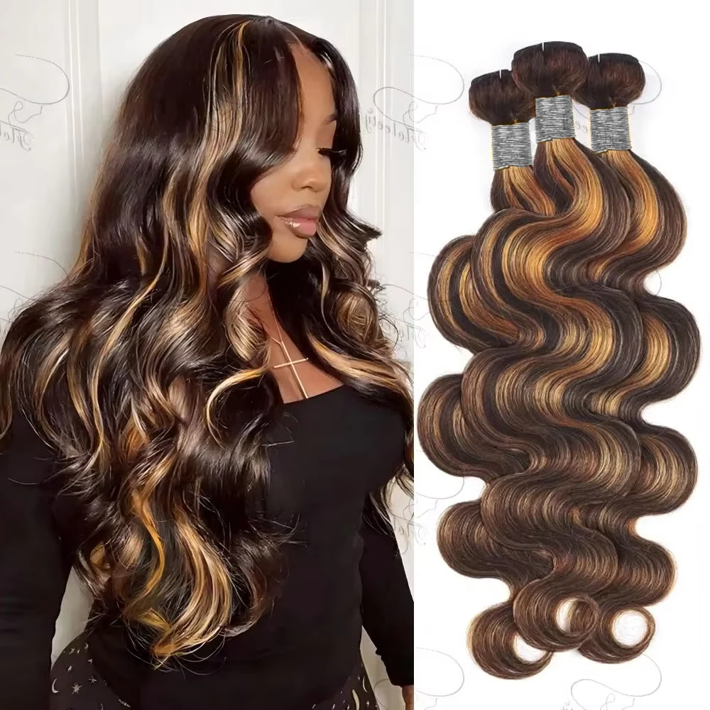 16A 100% Remy Hair Body Wave Highlight 4/27 Human Hair Bundles Double Weft 4/27 Human Hair Weave Virgin Hair Extension 1/3 Pcs
16A 100% Remy Hair Body Wave Highlight 4/27 Human Hair Bundles Double Weft 4/27 Human Hair Weave Virgin Hair Extension 1/3 Pcs