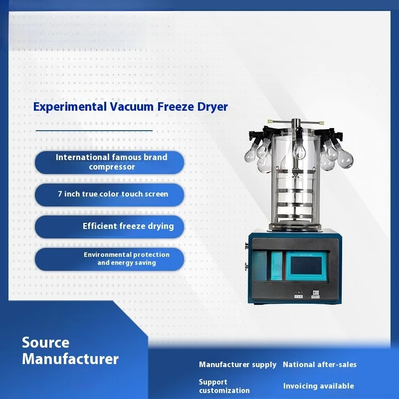 Laboratory Vacuum Liquid Solid Equipment Small Fully Automatic Freeze Drying Machine
Laboratory Vacuum Liquid Solid Equipment Small Fully Automatic Freeze Drying Machine