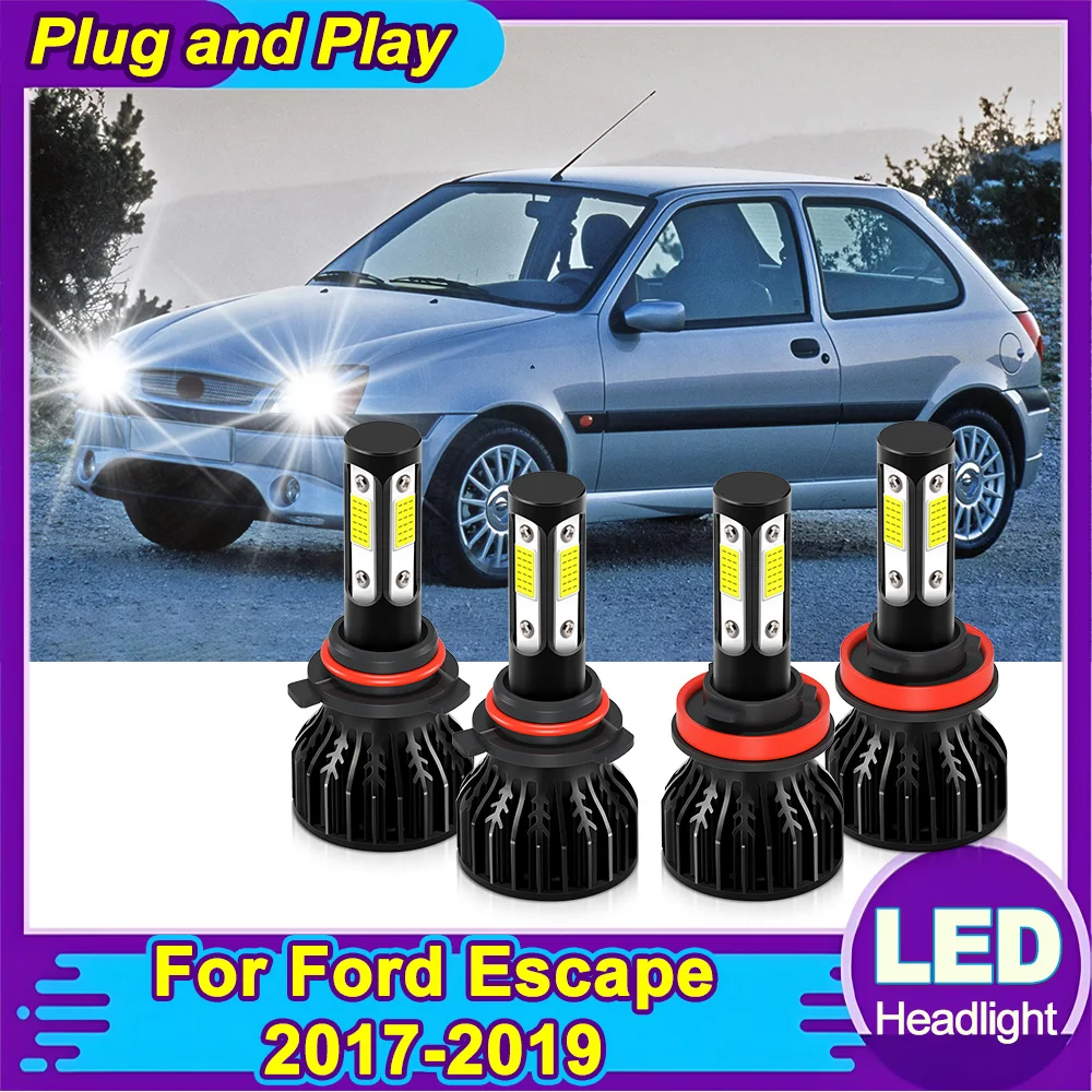 LED Headlight 6000K White COB Chips 30000LM High Low Beam Headlamp Super Bright For Ford Escape 2017 2018 2019 Car Light
LED Headlight 6000K White COB Chips 30000LM High Low Beam Headlamp Super Bright For Ford Escape 2017 2018 2019 Car Light