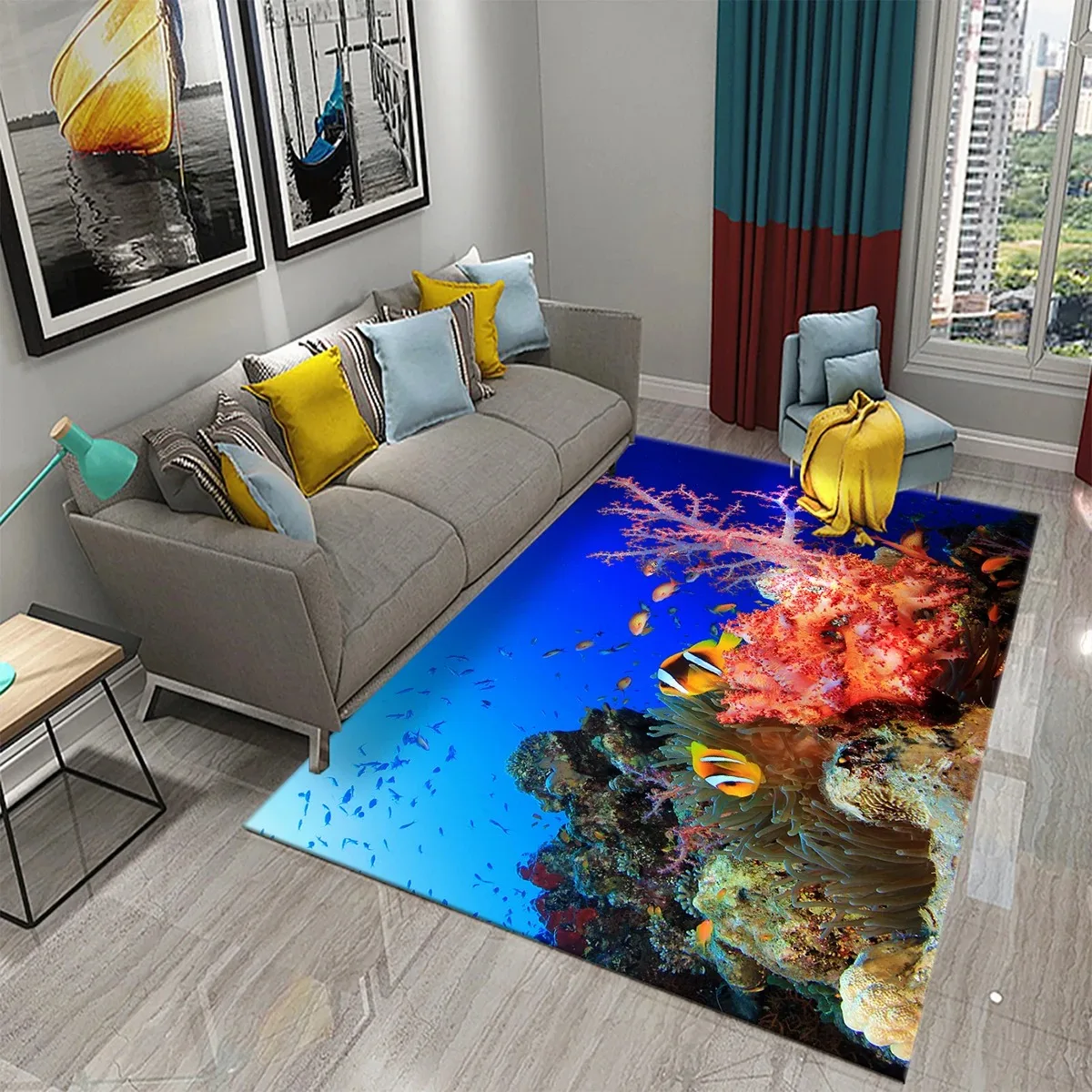 Underwater World Ocean Theme Carpet Cute Dolphin Octopus Sea Turtle Pattern Non-Slip Floor Mat Living Room Bedroom Bathroom 
Underwater World Ocean Theme Carpet Cute Dolphin Octopus Sea Turtle Pattern Non-Slip Floor Mat Living Room Bedroom Bathroom