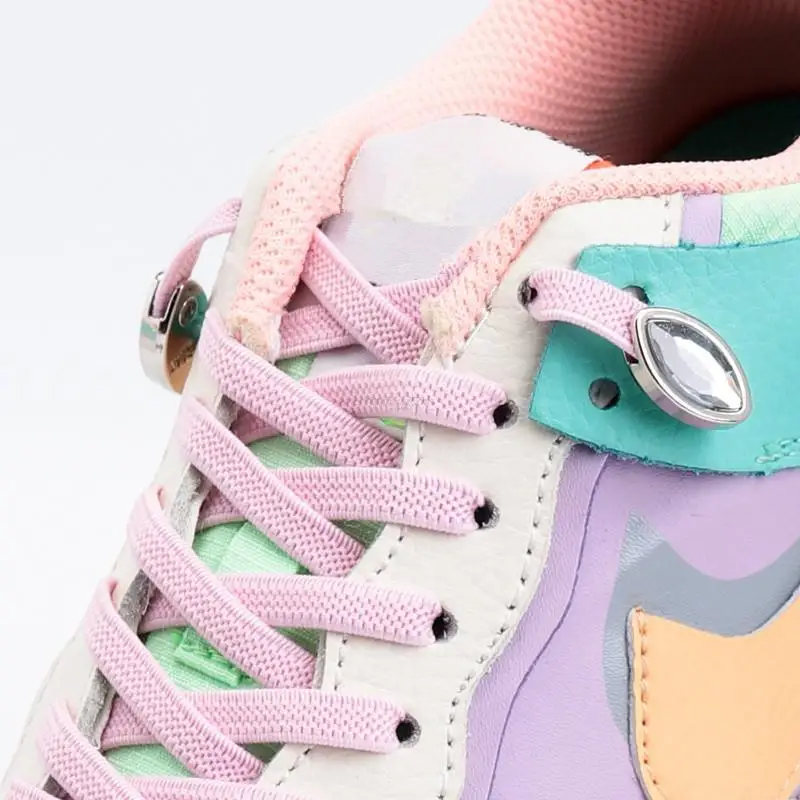 NEW Colorful Diamond Elastic Laces Sneakers No Tie Shoelaces Rhinestone Shoe Laces Without Ties Kids Adult Quick Flat Shoelace
NEW Colorful Diamond Elastic Laces Sneakers No Tie Shoelaces Rhinestone Shoe Laces Without Ties Kids Adult Quick Flat Shoelace