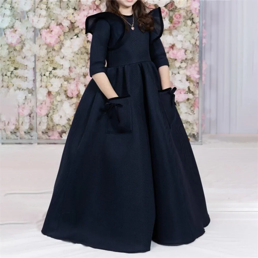 Elegant Customized Classic A Line Lovely Style Flower Girl Dress Pleat Satin Floor Length First Communion Evening Ball Gowns
Elegant Customized Classic A Line Lovely Style Flower Girl Dress Pleat Satin Floor Length First Communion Evening Ball Gowns