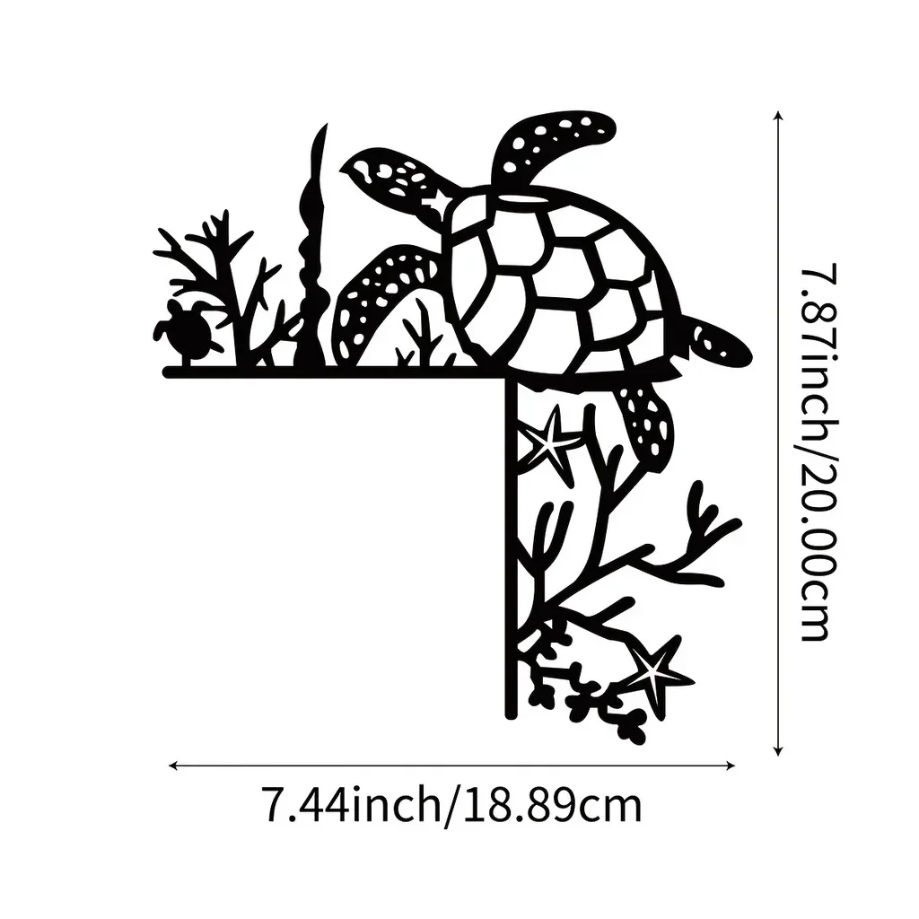 HELLOYOUNG Turtle Ocean Home Decoration Wall Sticker Door Corner Decoration Door Frame Corner Decoration Art Decor Metal Wall H
HELLOYOUNG Turtle Ocean Home Decoration Wall Sticker Door Corner Decoration Door Frame Corner Decoration Art Decor Metal Wall H