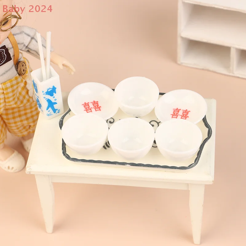 Doll Home Kitchen Accessories; Bowl, Plate, Chopstick, Tray Miniature Set for Pretend Play and Decoration
Doll Home Kitchen Accessories; Bowl, Plate, Chopstick, Tray Miniature Set for Pretend Play and Decoration