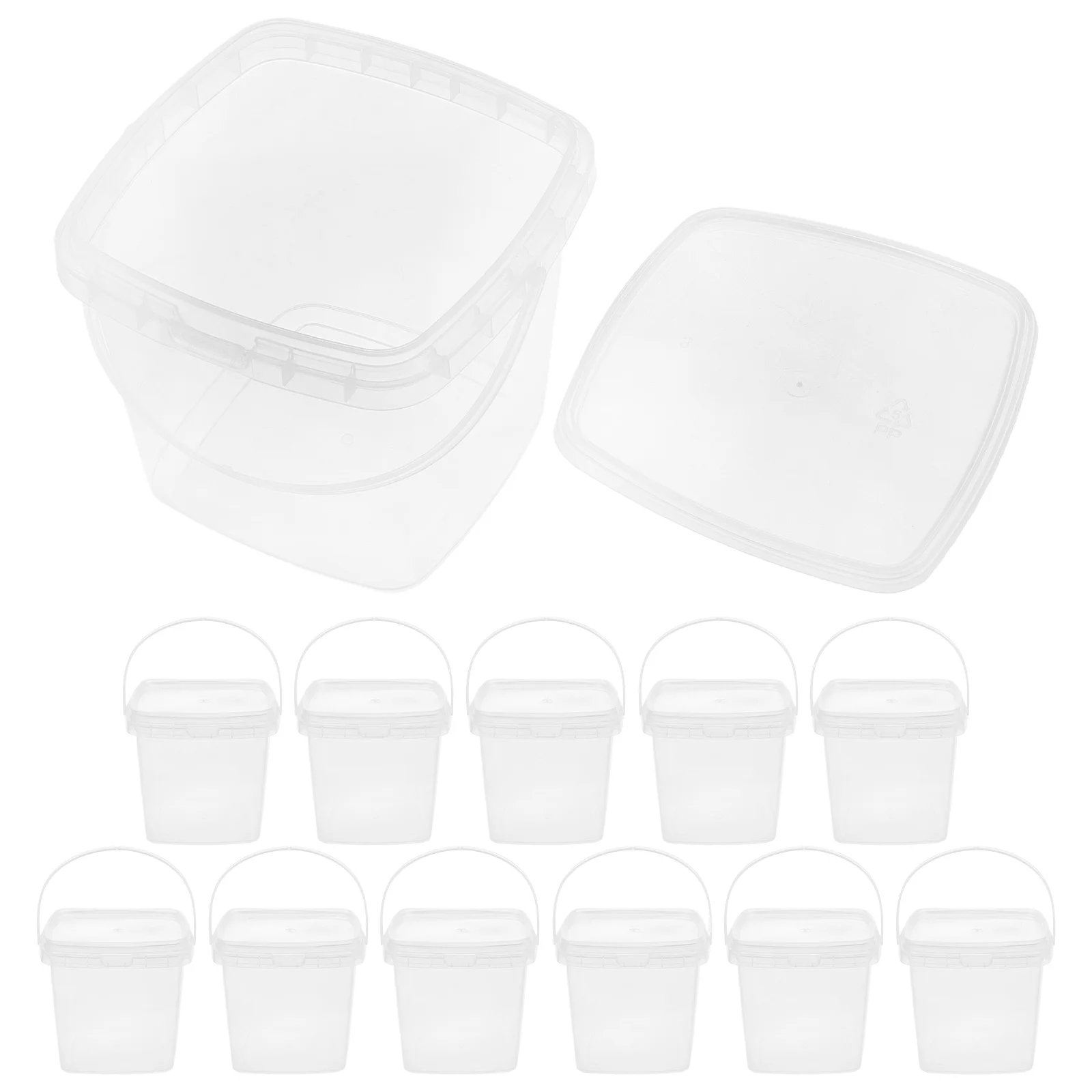 12pcs IceCream Bucket Clear Square Containers Lids Firm Material Spacesaving Refrigerator Freezer Snacks Condiments Dessert
12pcs IceCream Bucket Clear Square Containers Lids Firm Material Spacesaving Refrigerator Freezer Snacks Condiments Dessert