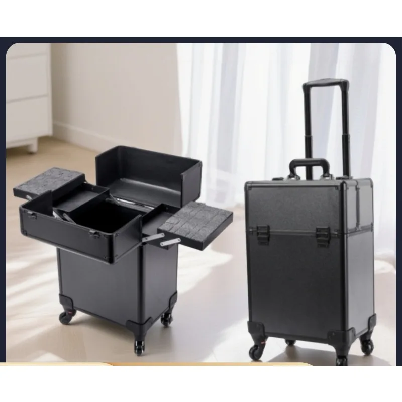 Aluminum Alloy Pro Large Capacity Rolling Makeup Chest Storage Toolbox Professional Nail Art Case Organizer Makeup Rolling Case
Aluminum Alloy Pro Large Capacity Rolling Makeup Chest Storage Toolbox Professional Nail Art Case Organizer Makeup Rolling Case