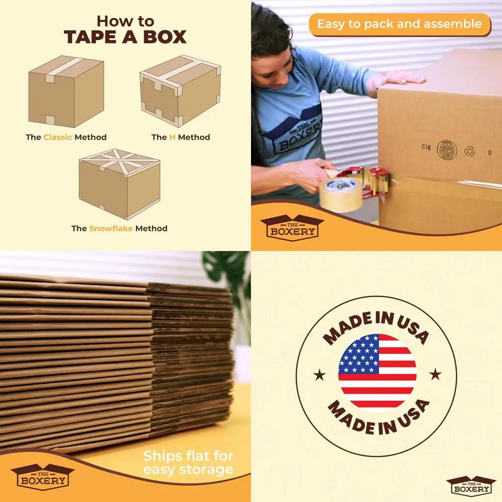 20x18x12 Inches Brown Corrugated Cardboard Boxes, 25-Pack for Shipping, Packing, Moving, Storage - Durable, Eco-Friendly, Recycl
20x18x12 Inches Brown Corrugated Cardboard Boxes, 25-Pack for Shipping, Packing, Moving, Storage - Durable, Eco-Friendly, Recycl