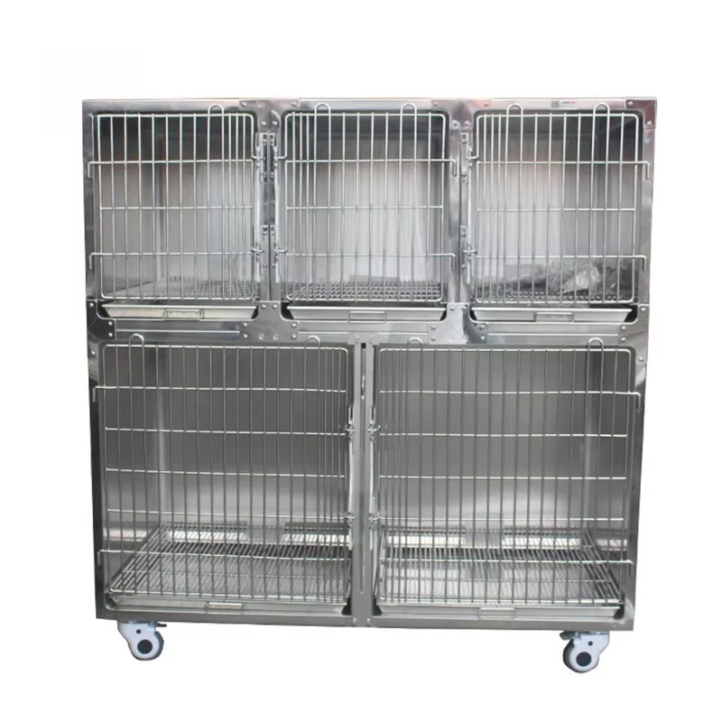 High Quality Veterinary Equipment Veterinary Stainless Cage Dog Cage Banks Stainless Kennel Banks Pet Medical Cage
High Quality Veterinary Equipment Veterinary Stainless Cage Dog Cage Banks Stainless Kennel Banks Pet Medical Cage