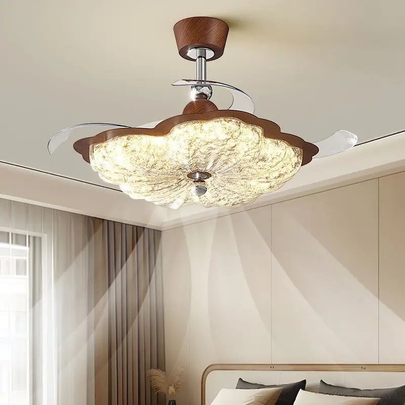 French Ancient Style Retro Ceiling Fan Lights Luxury Acrylic Flower Lampshade Eye Protection Cafe Dining Room Invisible Fan Lamp
French Ancient Style Retro Ceiling Fan Lights Luxury Acrylic Flower Lampshade Eye Protection Cafe Dining Room Invisible Fan Lamp