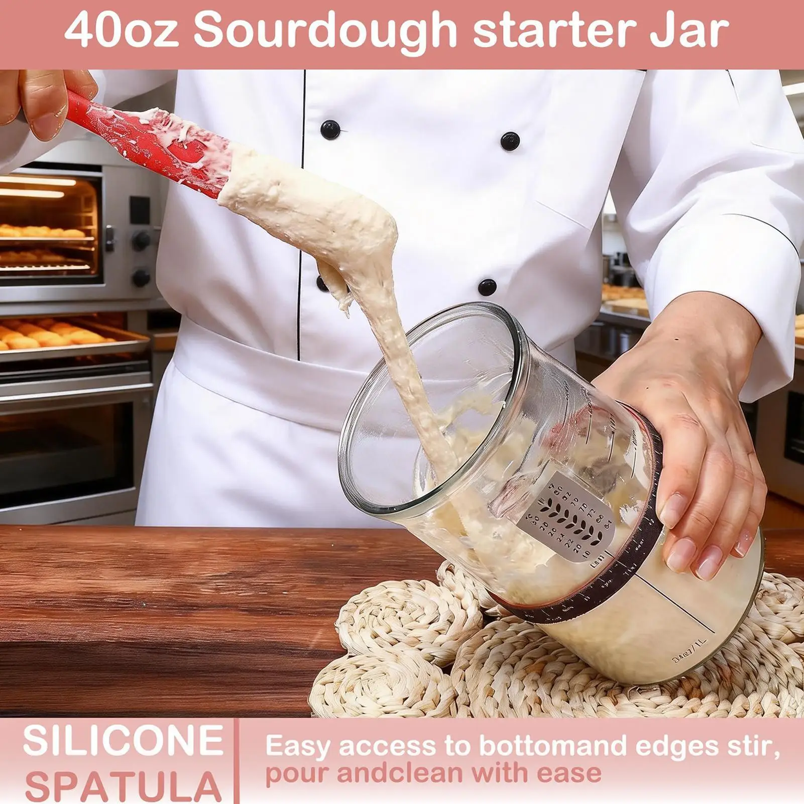Sourdough Jars Clear Glass Large Capacity Sourdough Bread Fermentation Jar For Home Dorm Apartment Restaurant Store Kitchen
Sourdough Jars Clear Glass Large Capacity Sourdough Bread Fermentation Jar For Home Dorm Apartment Restaurant Store Kitchen
