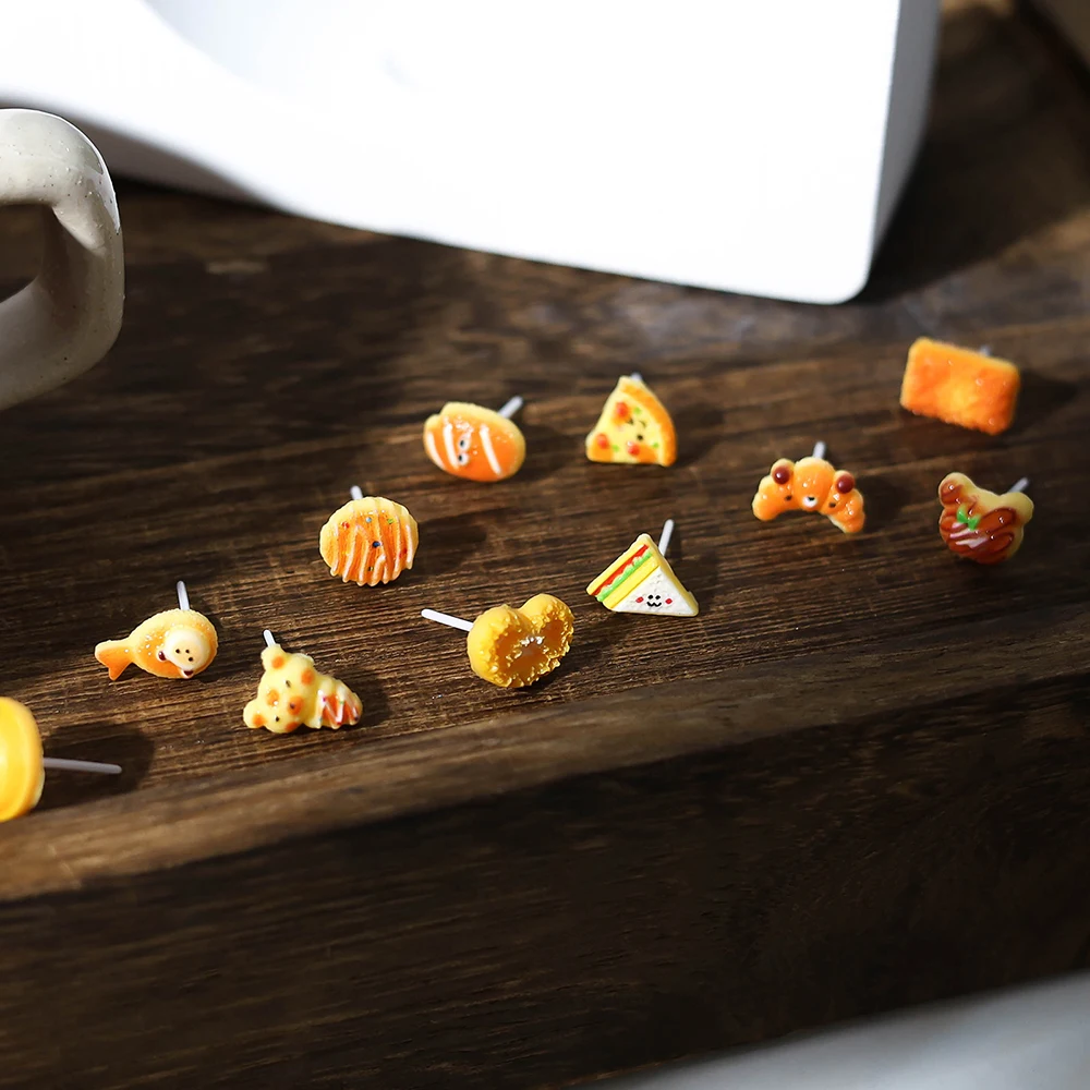 New Material Bioceramic Simulated Bread Creativity Stud Earrings For Women Allergy Prevention Piercing Ear Hole Fashion Jewelry
New Material Bioceramic Simulated Bread Creativity Stud Earrings For Women Allergy Prevention Piercing Ear Hole Fashion Jewelry