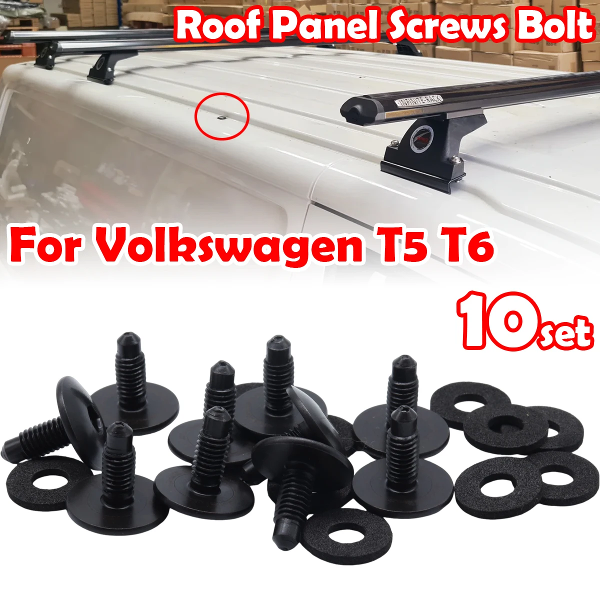 10SET For Volkswagen Transporter T5 T5GP T6 T6.1 2003 - 2021 Roof Rack Holes Panel Blanking Black Screws Bolts Sealed WHT006148
10SET For Volkswagen Transporter T5 T5GP T6 T6.1 2003 - 2021 Roof Rack Holes Panel Blanking Black Screws Bolts Sealed WHT006148