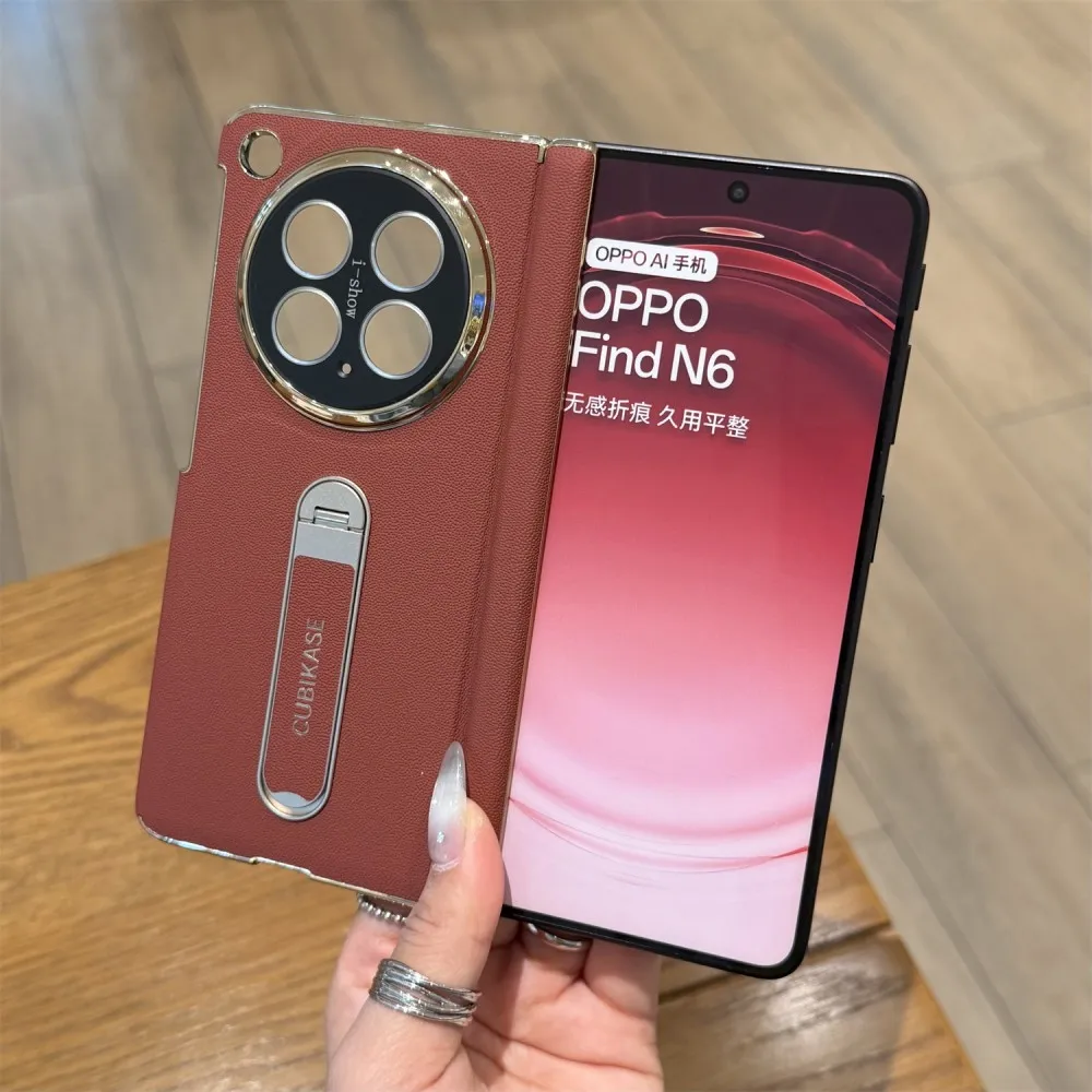 For OPPO Find N6 Case Luxury PU Leather Skin With Stand holder plating Protective Back Cover Case For OPPO Find N6 Phone Shell
For OPPO Find N6 Case Luxury PU Leather Skin With Stand holder plating Protective Back Cover Case For OPPO Find N6 Phone Shell