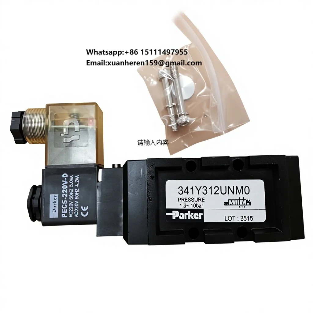 PARKER USA Genuine Aluminum Alloy Solenoid Valve 341Y312UNMO-220V 24V-D
PARKER USA Genuine Aluminum Alloy Solenoid Valve 341Y312UNMO-220V 24V-D
