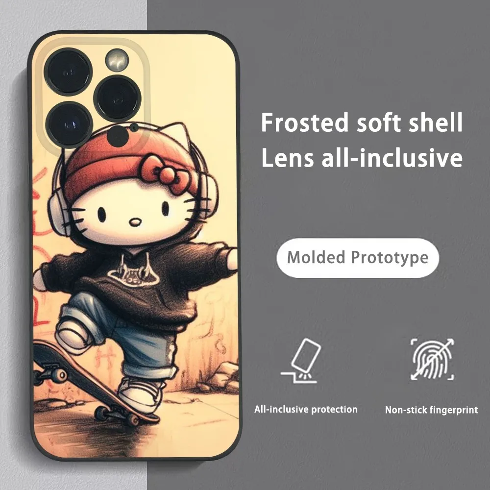 Hallo Kitty Cool Skateboards Phone Case For iPhone 15 14 13 12 11 Pro Xs Max Mini XR X 78 Plus Black Frosted Soft Shell Funda
Hallo Kitty Cool Skateboards Phone Case For iPhone 15 14 13 12 11 Pro Xs Max Mini XR X 78 Plus Black Frosted Soft Shell Funda