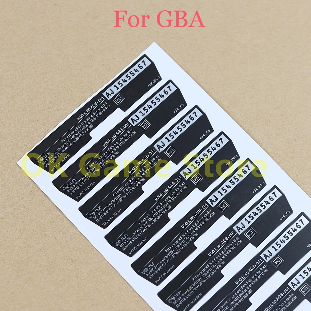 50PCS For Game Boy Advance GBA Label Sticker Replacement For GameBoy GBA Game Console Back Tag
50PCS For Game Boy Advance GBA Label Sticker Replacement For GameBoy GBA Game Console Back Tag