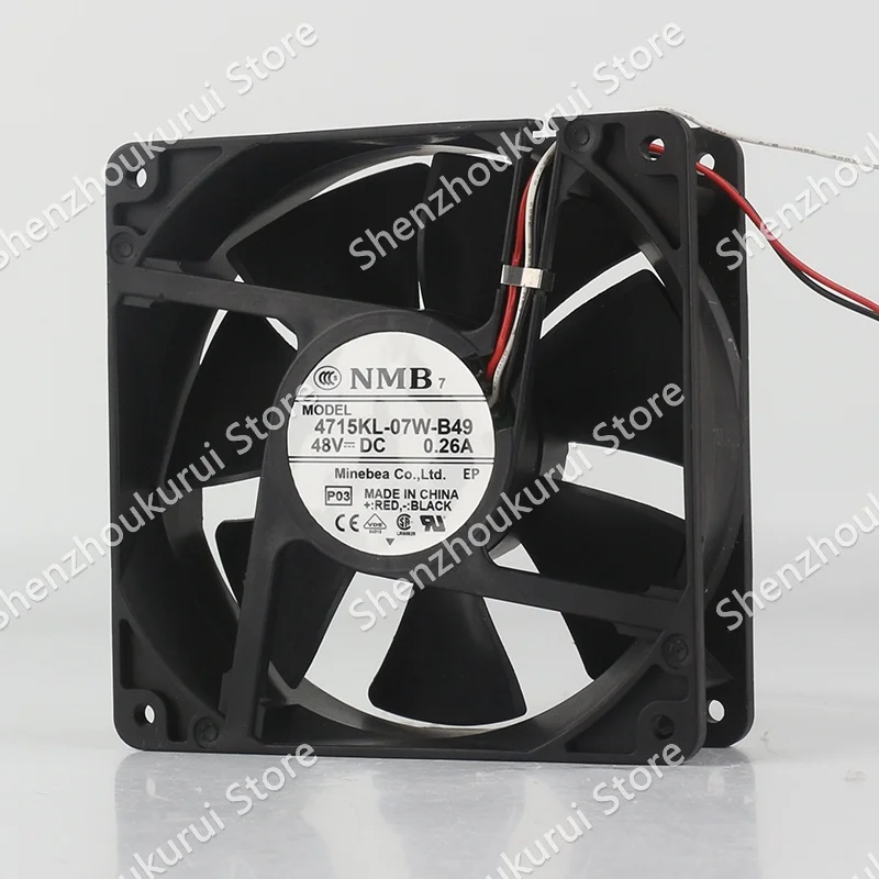 Original 4715KL-07W-B49 -P00 DC48V 0.26A three-wire NMB 120X120X38MM equipment cooling fan
Original 4715KL-07W-B49 -P00 DC48V 0.26A three-wire NMB 120X120X38MM equipment cooling fan
