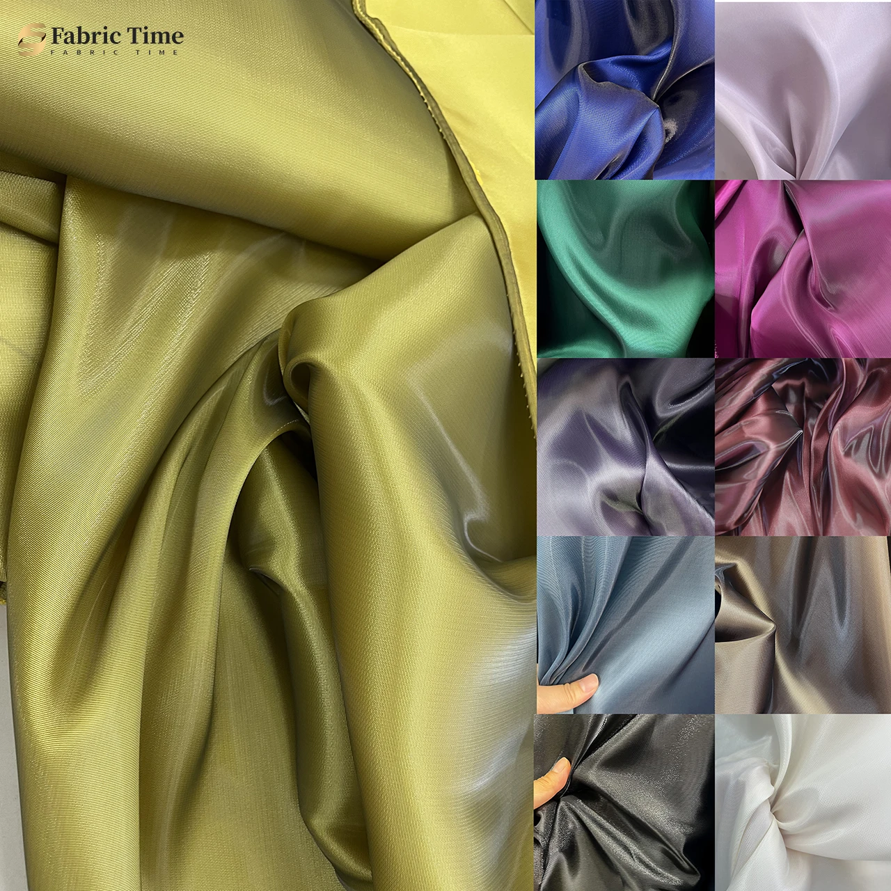 Thin liquid Metal water-lustrous satin Mikado satin Black, ivory, red and green wedding dress fabric Luxury Luster Crisp satin
Thin liquid Metal water-lustrous satin Mikado satin Black, ivory, red and green wedding dress fabric Luxury Luster Crisp satin