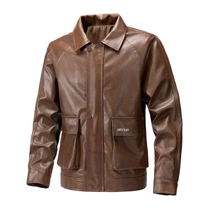 LIBIELIY NewMen Loose Large High Quality American Retro Handsome Motorcycle Leather Jacket Comfortable Breathable Colla
LIBIELIY NewMen Loose Large High Quality American Retro Handsome Motorcycle Leather Jacket Comfortable Breathable Colla