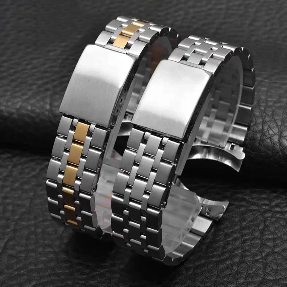 19mm Luxury Metal Solid Stainless Steel Strap 19mm Folding Buckle Bracelet Replacement Business Men Women's Curved End Watchband
19mm Luxury Metal Solid Stainless Steel Strap 19mm Folding Buckle Bracelet Replacement Business Men Women's Curved End Watchband