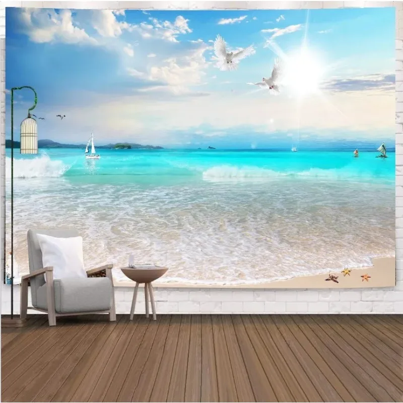 Simple Seascape Landscape Wall Decoration Tapestry Home Living Room Tapestry room accessories home decor 180x320cm
Simple Seascape Landscape Wall Decoration Tapestry Home Living Room Tapestry room accessories home decor 180x320cm