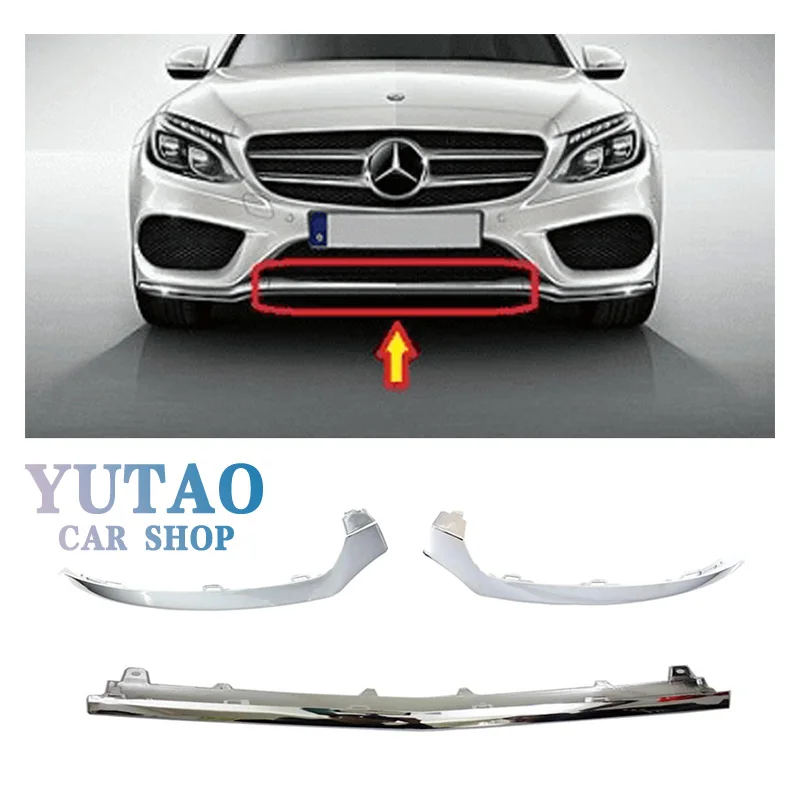 Front Lower Bumper Chrome Trim Molding For Mercedes W205 C-Class 2015-2017 2058851374 2058851474 2058851574
Front Lower Bumper Chrome Trim Molding For Mercedes W205 C-Class 2015-2017 2058851374 2058851474 2058851574