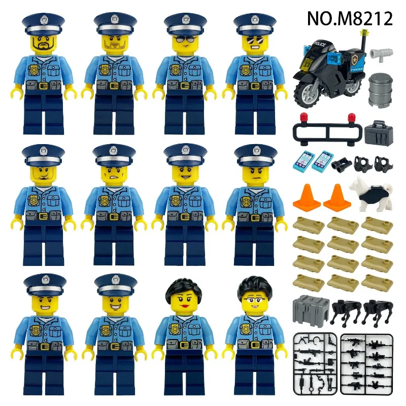M8212 Police Series Thunder Action Police Minifigures Children Assemble Small Particles Building Block Toys
M8212 Police Series Thunder Action Police Minifigures Children Assemble Small Particles Building Block Toys