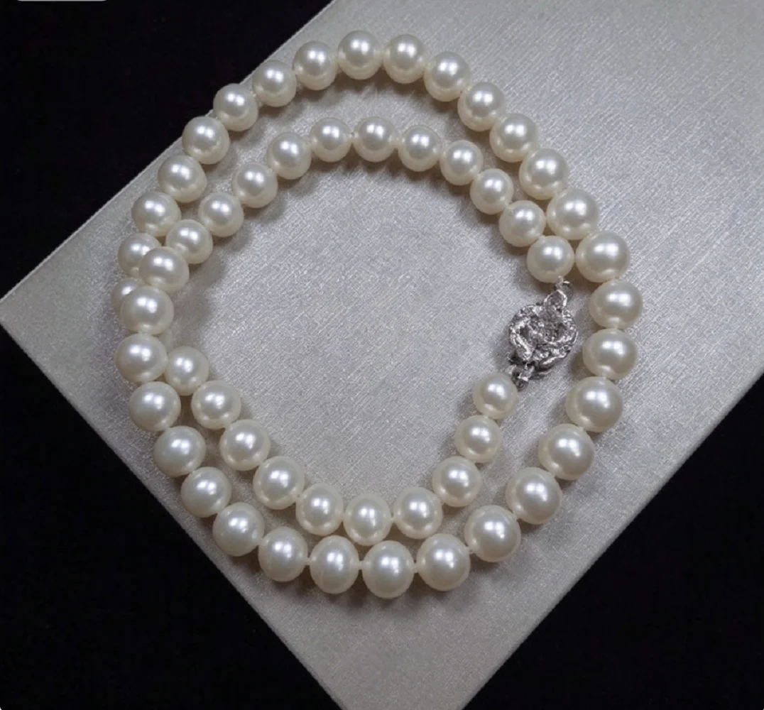 Natural Pearl AAA8-9mm Elegant South Sea Pearl Necklace 16in*18in-925s
Natural Pearl AAA8-9mm Elegant South Sea Pearl Necklace 16in*18in-925s