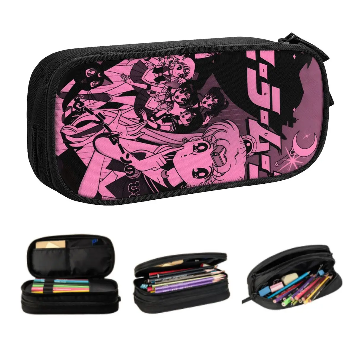 Custom Anime S-Sailors M-Moons Cute Pencil Cases Girls Boys Large Capacity Japan Pencil Bag School Accessories
Custom Anime S-Sailors M-Moons Cute Pencil Cases Girls Boys Large Capacity Japan Pencil Bag School Accessories