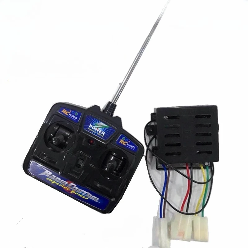 27MHZ 4CH Remote Controller Kit with 6V 12V Receiver Board for RC Kids Driving Children's Electric Cars Steering Control
27MHZ 4CH Remote Controller Kit with 6V 12V Receiver Board for RC Kids Driving Children's Electric Cars Steering Control