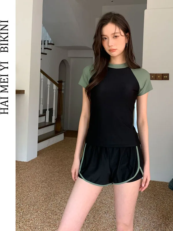 Hamiyi New Style Two-Piece Swimsuit for Women Student Conservative Breast Small Sport Slimming Belly Covering Hot Spring Swim...
Hamiyi New Style Two-Piece Swimsuit for Women Student Conservative Breast Small Sport Slimming Belly Covering Hot Spring Swim...