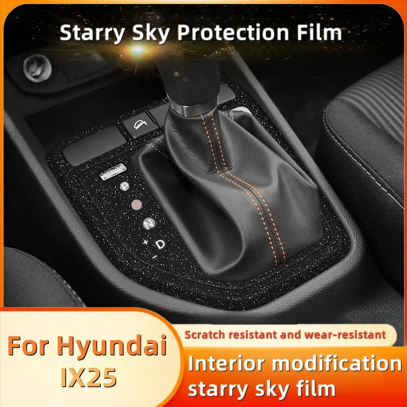 Для Hyundai IX25 пленка «Звездное небо» внутренняя модификация центрального управления прибор экран защитная пленка автомобильные аксессуары
Для Hyundai IX25 пленка «Звездное небо» внутренняя модификация центрального управления прибор экран защитная пленка автомобильные аксессуары