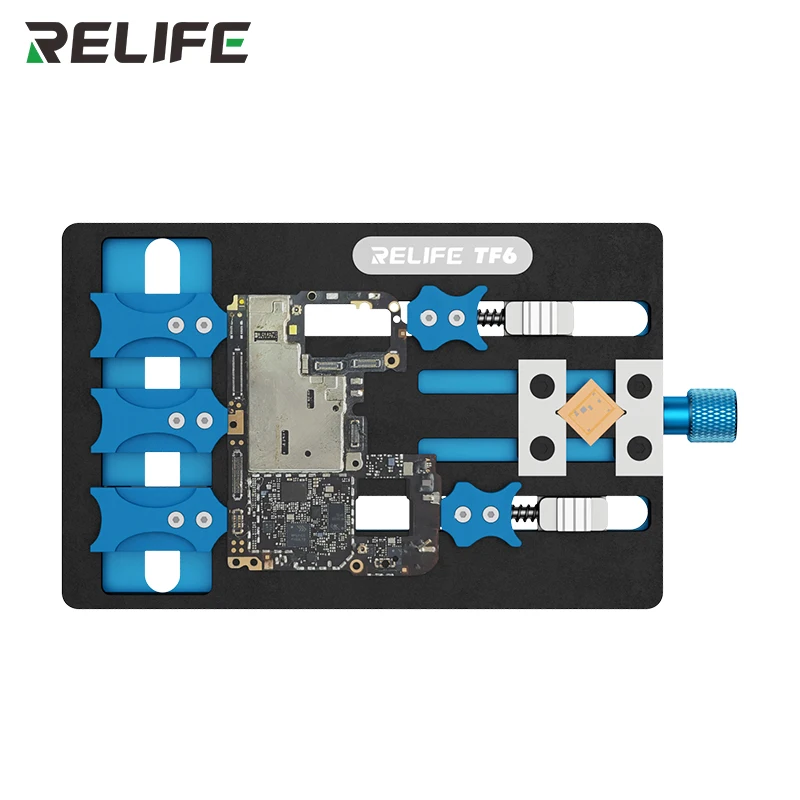 RELIFE TF6 Dual Clamp Motherboard Holder Without Repeater for Phone Repair Compatible with Irregular and Double Layer Boards
RELIFE TF6 Dual Clamp Motherboard Holder Without Repeater for Phone Repair Compatible with Irregular and Double Layer Boards