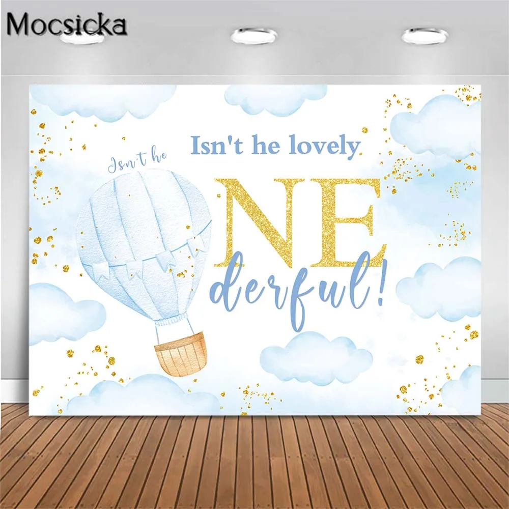 Mocsicka Boys 1st Birthday Party Photo Background Decor Blue Hot Air Balloon Clouds Onederful Photography Backdrops Studio Props
Mocsicka Boys 1st Birthday Party Photo Background Decor Blue Hot Air Balloon Clouds Onederful Photography Backdrops Studio Props