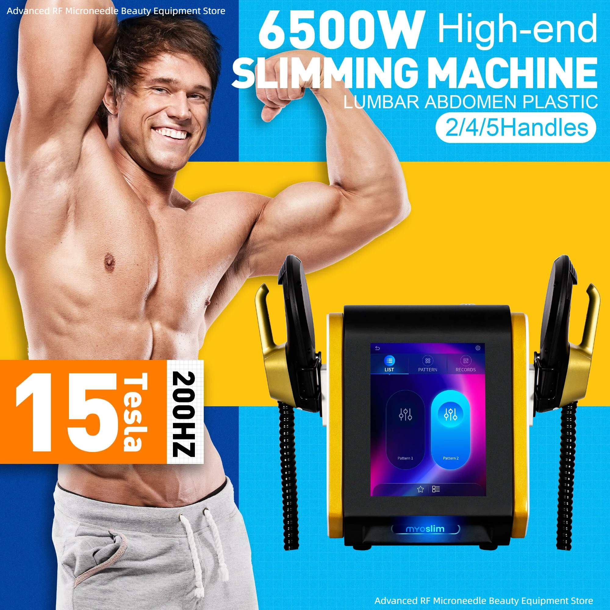 Professional EMS BSculpting Machine 6500W MYOSLIM RF Muscle Stimulate Fat Reduction Body Contouring Equipment
Professional EMS BSculpting Machine 6500W MYOSLIM RF Muscle Stimulate Fat Reduction Body Contouring Equipment