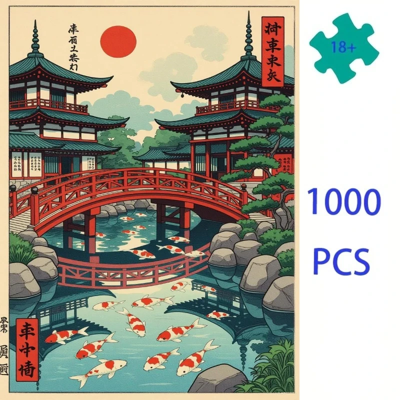 500/1000 PCS Jigsaw Puzzle Japanese Ukiyo-e Landscapes Home Family Activity Games for Gameroom Bedroom Home Decor Frameless
500/1000 PCS Jigsaw Puzzle Japanese Ukiyo-e Landscapes Home Family Activity Games for Gameroom Bedroom Home Decor Frameless