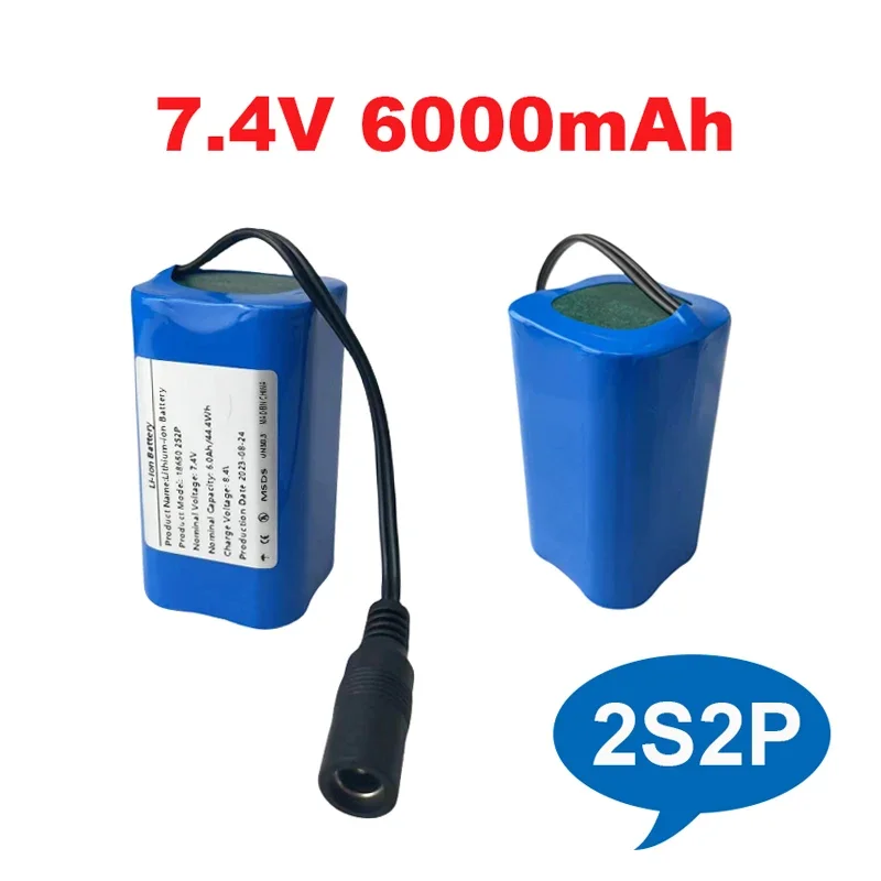 2S2P 7.4 V 6.0AH 18650 battery pack suitable for remote control fish locators, bait, boats, spare parts, toy accessories
2S2P 7.4 V 6.0AH 18650 battery pack suitable for remote control fish locators, bait, boats, spare parts, toy accessories